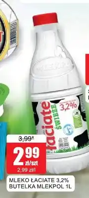 Bingo Mleko Łaciate butelka Mlekpol 3,2% oferta