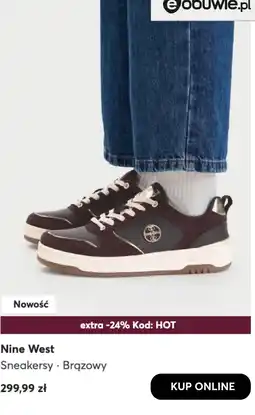 eobuwie Nine West Sneakersy · Brązowy oferta