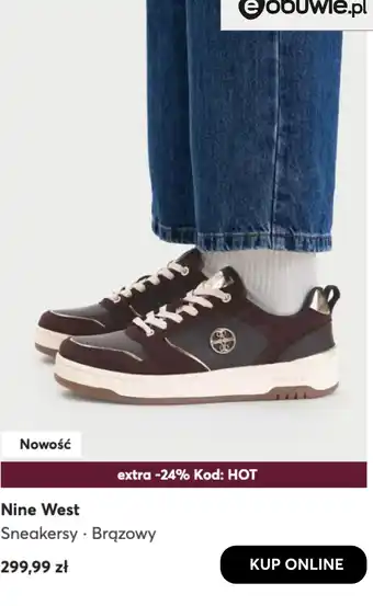 Nine West Sneakersy · Brązowy