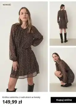 Greenpoint Krótka sukienka z nadrukiem w kwiaty Greenpoint oferta