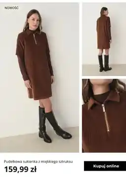 Greenpoint Pudełkowa sukienka z miękkiego sztruksu Greenpoint oferta