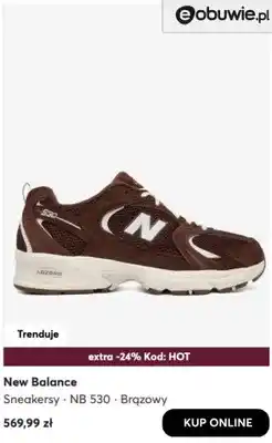 eobuwie Sneakersy NB 530 brązowy New Balance oferta