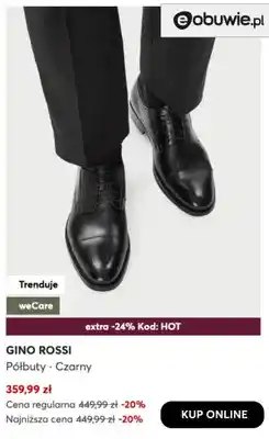 eobuwie Półbuty czarne Gino Rossi oferta