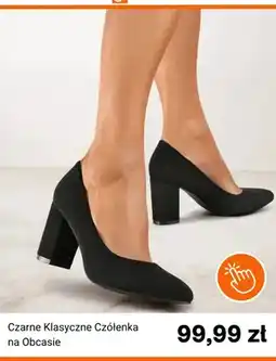 Born2be Czarne klasyczne czółenka na obcasie Born2be oferta