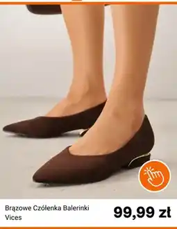 Born2be Brązowe czółenka balerinki Vices oferta