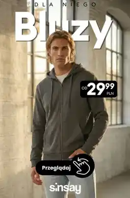 Sinsay Bluza męska Sinsay oferta