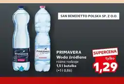 Kaufland Woda źródlana gazowana Primavera oferta