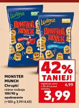 Kaufland Chrupki Monster Munch ketchup Lorenz oferta