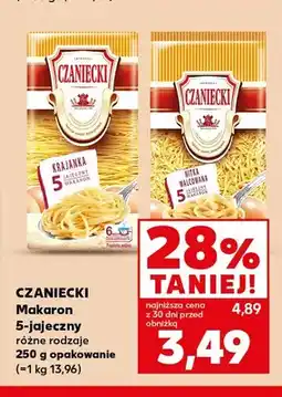 Kaufland Makaron 5-jajeczny nitka walcowana Czaniecki oferta