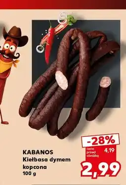 Kaufland Kiełbasa dymem kopcona Kabanos oferta