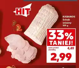 Kaufland Schab śnieżny Kabanos oferta