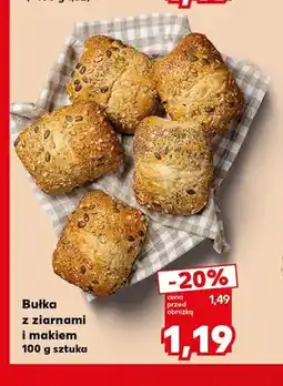 Kaufland Bułka z ziarnami i makiem oferta