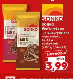 Kaufland Wafle ryżowe w czekoladzie mlecznej Sonko oferta