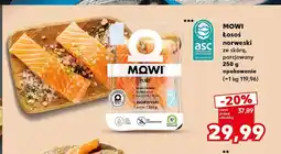 Kaufland Łosoś norweski ze skórą porcjowany Mowi oferta