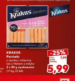 Kaufland Parówki z filetem z indyka Krakus 2-pak oferta