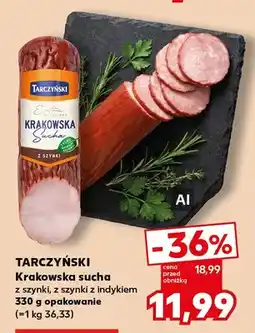 Kaufland Krakowska sucha z szynki Tarczyński oferta