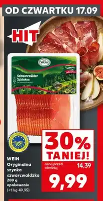 Kaufland Oryginalna szynka szwarcwaldzka Wein oferta