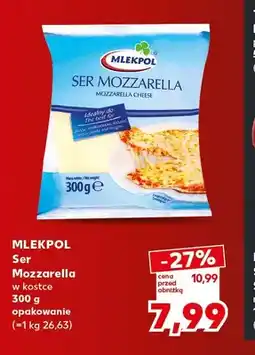 Kaufland Ser Mozzarella w kostce Mlekpol oferta