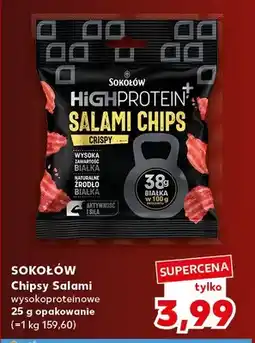 Kaufland Chipsy salami wysokoproteinowe Sokołów oferta