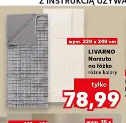 Kaufland Narzuta na łóżko 220x240 cm Livarno oferta