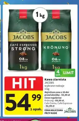 Intermarche Kawa ziarnista Jacobs Cafe Crema oferta