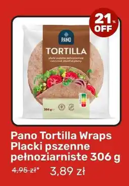 Biedronka Pano Tortilla Wraps Placki pszenne pełnoziarniste 306 g oferta