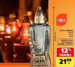 Carrefour Znicz szklany oferta