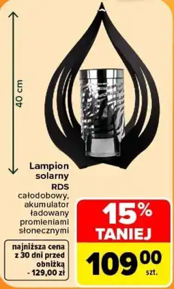 Carrefour Lampion solarny RDS oferta