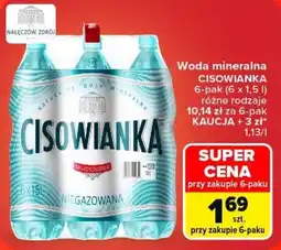 Carrefour Woda mineralna CISOWIANKA oferta