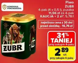 Carrefour Piwo ŻUBR oferta