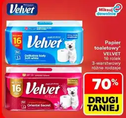 Carrefour Papier toaletowy Velvet oferta