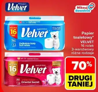 Carrefour Papier toaletowy Velvet oferta