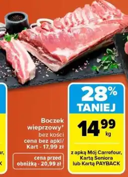 Carrefour Boczek wieprzowy oferta