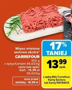 Carrefour Mięso mielone wołowe ekstra* Carrefour oferta