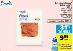 Carrefour Łosoś sałatkowy MOWI, SIMPL oferta