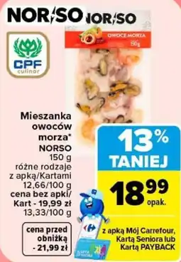 Carrefour Mieszanka owoców morza NORSO oferta