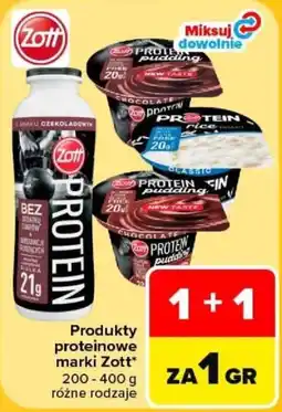 Carrefour Produkty proteinowe marki Zott* oferta