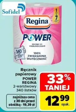 Carrefour Ręcznik papierowy POWER REGINA oferta
