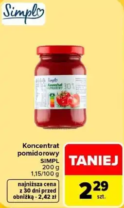 Carrefour Koncentrat pomidorowy SIMPL oferta