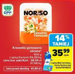 Carrefour Krewetki gotowane obrane* oferta