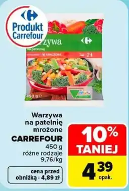 Carrefour Warzywa na patelnię mrożone CARREFOUR oferta