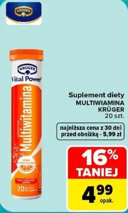 Carrefour Suplement diety MULTIWIAMINA KRÜGER oferta