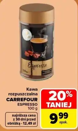 Carrefour Kawa rozpuszczalna CARREFOUR ESPRESSO oferta