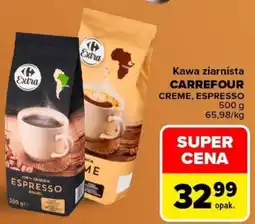Carrefour Kawa ziarnista CARREFOUR CREME, ESPRESSO oferta