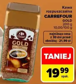 Carrefour Kawa rozpuszczalna Carrefour Gold oferta