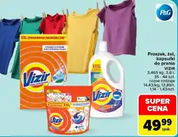 Carrefour Proszek, żel, kapsułki do prania VIZIR oferta