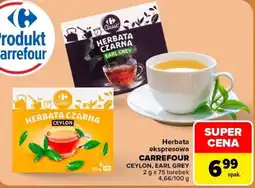 Carrefour Herbata czarna Carrefour Ceylon, Earl Grey oferta