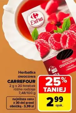 Carrefour Herbatka owocowa CARREFOUR oferta