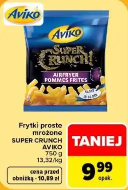 Carrefour Frytki proste mrożone SUPER CRUNCH AVIKO oferta