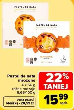 Carrefour Pastel de nata mrożone oferta
